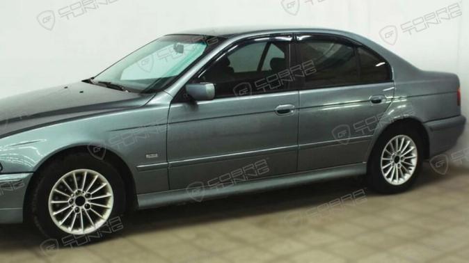 Дефлекторы окон (ветровики) BMW 5 Sd (E39) 1995-2003 (БМВ Е39) Кобра Тюнинг