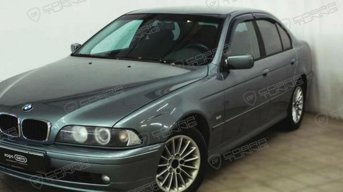 Дефлекторы окон (ветровики) BMW 5 Sd (E39) 1995-2003 (БМВ Е39) Кобра Тюнинг